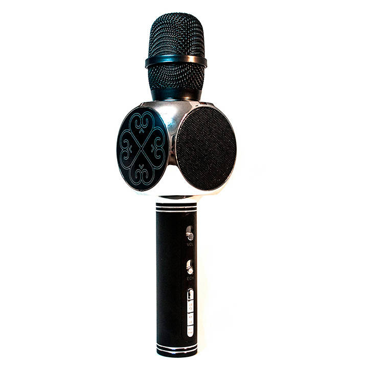 karaoke-mikrofon-ys-63-black-2 Беспроводной караоке-микрофон с колонкой YS-63 черный