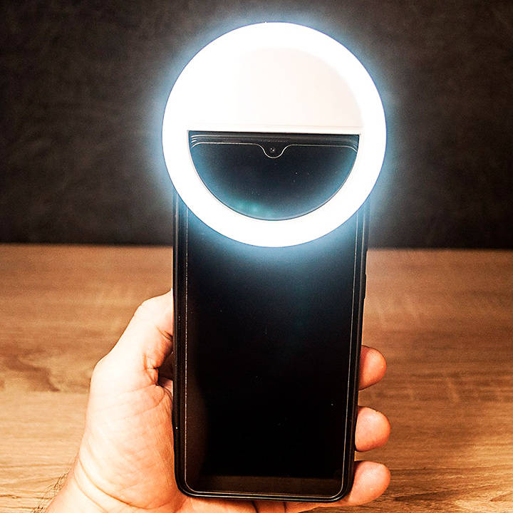 selfi-light-8mm-white-6 Кольцевая селфи лампа для телефона